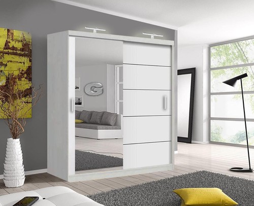 White door sliding - white,