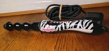 Mark Hill Raw Curling Tong Model:MHT-3 Wand Zebra Print Rare MarkHill