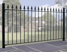 Salva Spear Top Fence 1830mm GAP x 950mm H Galvanised Wrought Iron Metal Fencing