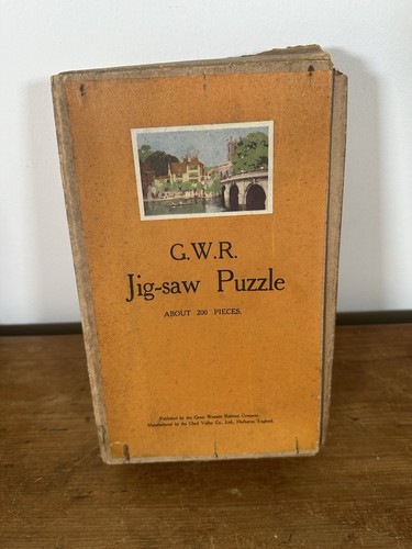 Vintage gwr wooden jigsaw - vintage,