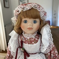 Classique Collection Louisa Porcelain Doll 16”Boxed 