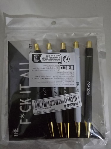 Funny pens set rude - set,