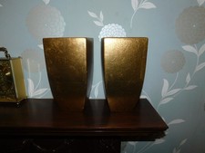 LARGE PAIR CRACKLE GILDED
