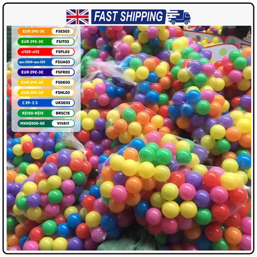 100pcs colourful soft play - colourful,