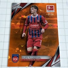 ?1/25?2024-25 TOPPS CHROME BUNDESLIGA SAPPHIRE PAUL WANNER HEIDENHEIM- PSV 
