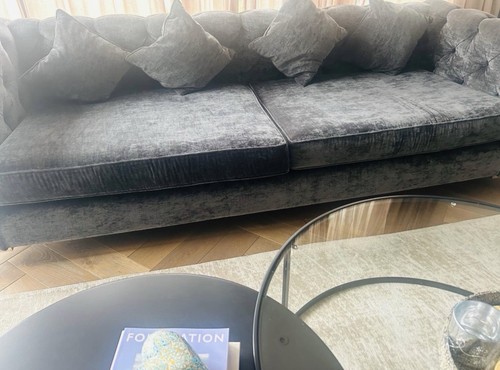 House isabella grey velvet - house,