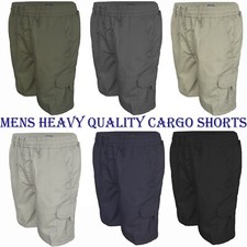 Mens Cargo Shorts Lightweight Pocket Quality Elasticated Summer Cotton BNWT