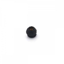 Black Rubber Nut with Brass