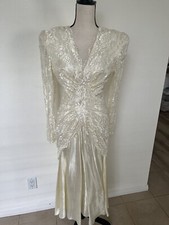 Joy Stevens Vintage 1970s Lace Dress