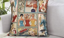1950,s retro themed  Cushion