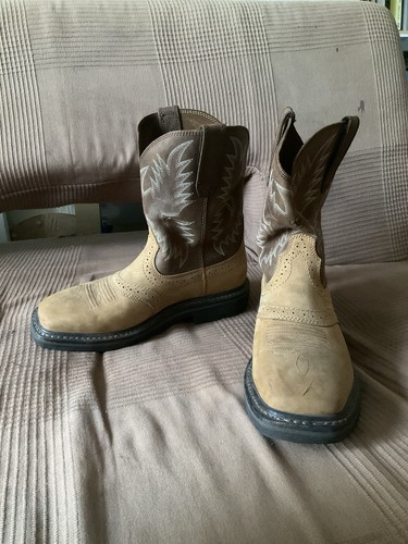 Ariat cowboy boots suede beige - cowboy,