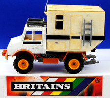Britains 1:32 FARM MERCEDES UNIMOG MOBILE HOME CAMPER EXPLORER MODIFIED VEHICLE