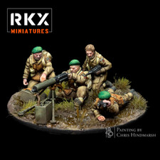Commando Vickers MG Team  | Brits + Canada | RKX Miniatures | 28mm BA3