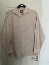 St George By Duffer Debenhams Formal Beige Men’s Shirt 16.5 Collar