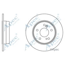 2x Brake Discs Solid For