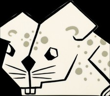 MARIE-CHRISTINE PAVONE LIMITED EDITION MOUSE BROOCH PIN GALALITH PARIS FRANCE