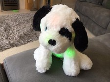 9" WHITE BLACK PUPPY DOG COLOUR CHANGE SOFT CUDDLY TOY TEDDY BEAR