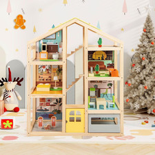Wooden Dollhouse Large Kids