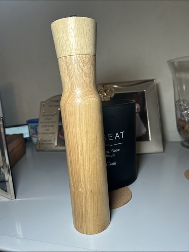 Large tall wooden salt - tall,