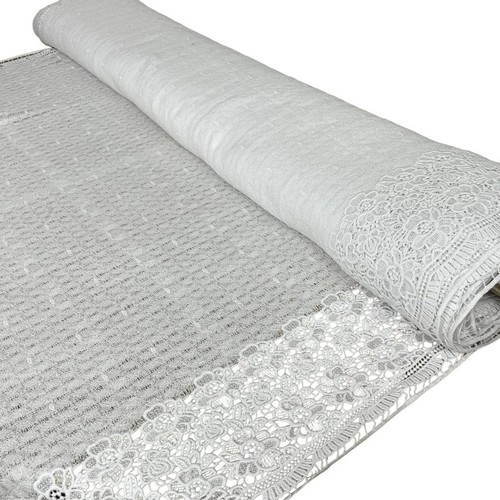 Guipure white cotton - guipure,