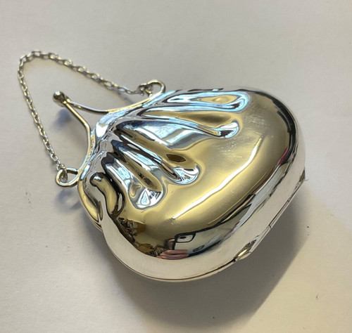 Sterling silver purse - purse, locket