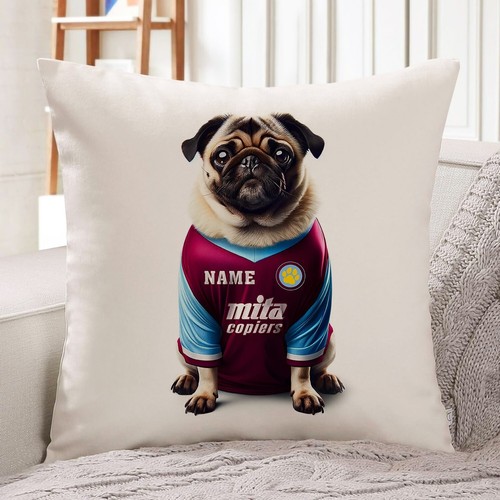 Aston villa pug cushion - pug,