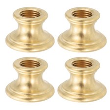 Lamp Solid Brass Neck,4Pcs M10 Fine Threaded Turned Solid Brass Spindle,23x15mm