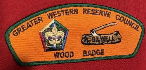 Wood badge gilwell greater - wood,