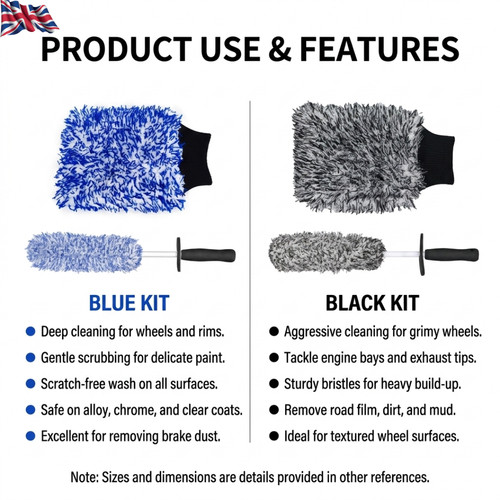 Car wheel cleaning brush - car,