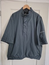 Footjoy Jacket Size XL Dryjoy Navy Half Zip Lite Golf Rain Windproof Hoodie