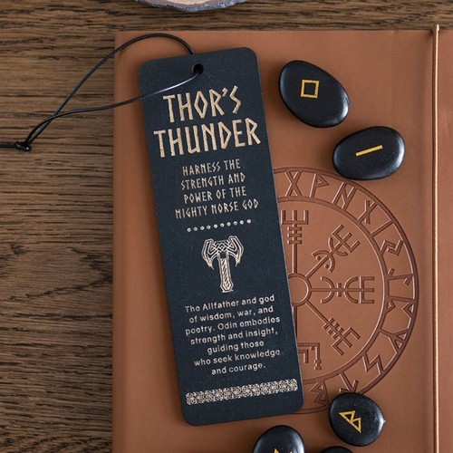 Thor thunder wooden bookmark - thunder,