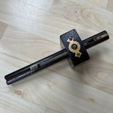 Vintage Wood & Brass Mortice