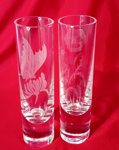 Stuart crystal bud vases - crystal,
