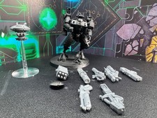 Tau Empire Commander/XV86 Battlesuit with Drone - Partially built and primed