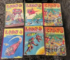 6 x Vintage 1950s 60s  Lion Annual Book collection Vintage 