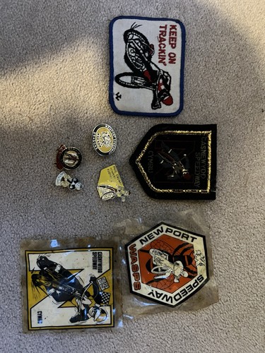 Speedway badges and - and, vintage