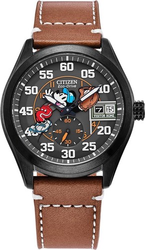 Citizen black dial mens - dial, mickey