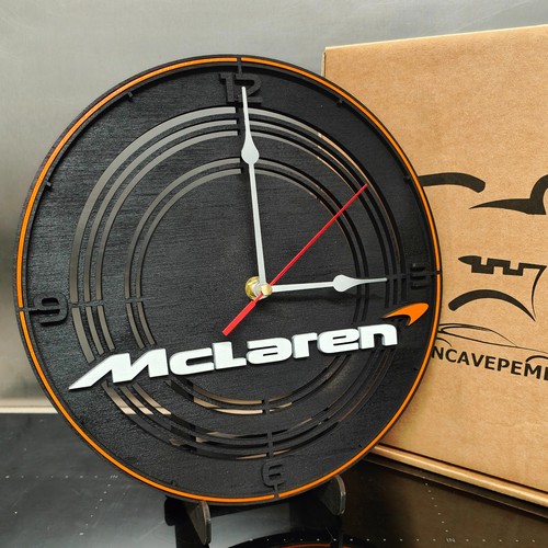 Mclaren inspired wall - mclaren, clock