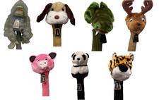 Golf Headcover Novelty Animal Woods Irons Hybrid Head Cover clubs Kids Adult