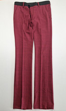 Mens ASOS Skinny Trousers W30 L32 Drainpipe Red Black Check GOOD Condit poss NEW