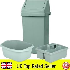 washing up bowl and 50l bin