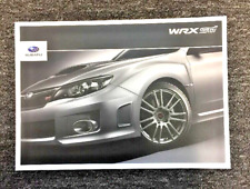 SUBARU WRX STi IMPREZA TYPE UK - COLLECTIBLE ORIGINAL UK CAR SALES BROCHURE