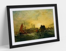 SAMUEL BOUGH, OFF ST ANDREWS  -FRAMED WALL ART POSTER PRINT 4 SIZES