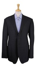 Beau Brummel Sartorial Mens Gray Knit Wool Patch Pocket Blazer Jacket 46L