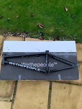 WeThePeople black Crysis frame with a 21 inch top tube and a 13.2 inch chainstay