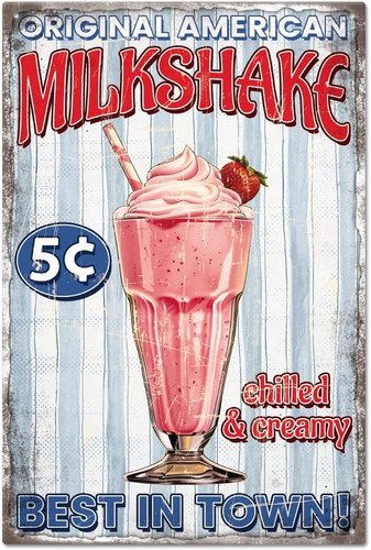Vintage milkshake metal - vintage,