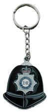 Police Helmet Hat Key Ring Keyring Copper Cop Bobby