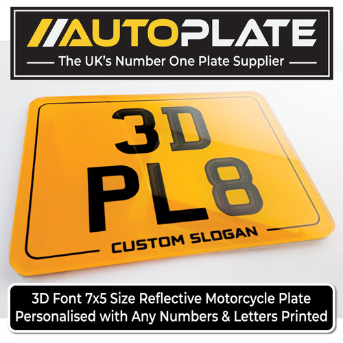 7x5 motorcycle plate - 7x5,