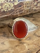 Gents 9ct Gold & Carnelian
