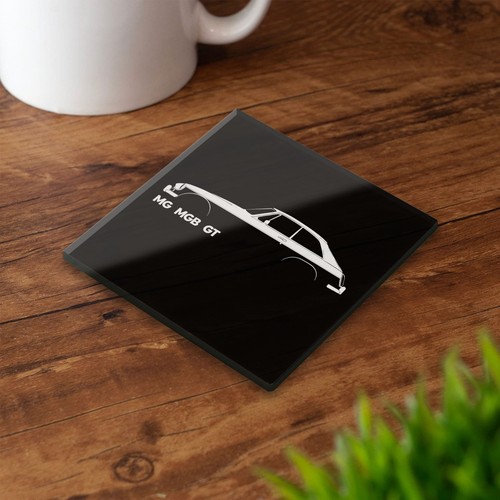 Mgb glass coaster set - mgb,